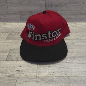 Vintage NHRA Winston Drag Racing 1999 Nationals Baseball Cap Hat SnapBack